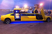 Bumblebee Transformer Limo Perth. Camaro exotic stretch limousine by Showtime Limousines Perth